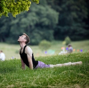 Yoga in the acres of Capability Brown land