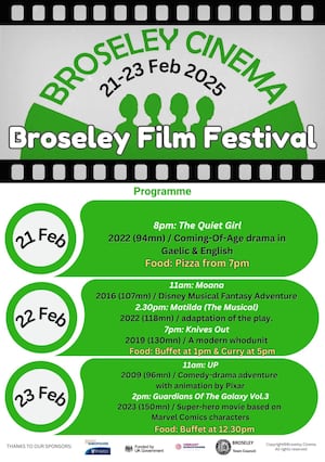 Programme of films and food