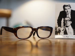 Glasses and a pipe belonging to Eric Morecambe