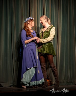 Jack played by Edie Leafe and Princess Rose played by Emma Coates. Image: Mogwai Media