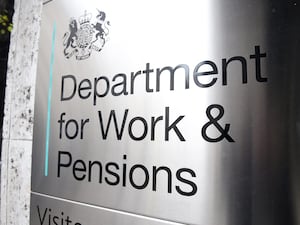 Department for Work and Pensions sign