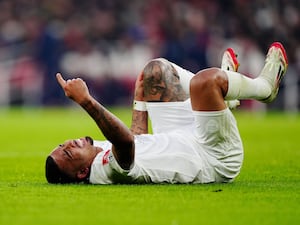 Arsenal’s Gabriel Jesus goes down injured