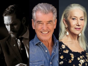 Tom Hardy, Pierce Brosnan and Helen Mirren