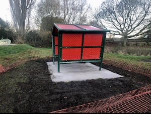 The new shelter at Market Drayton Skate Park. Picture: Jane Moore