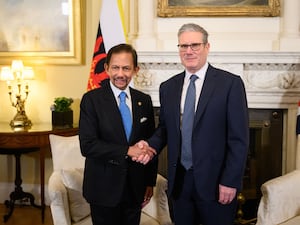 Prime Minister Sir Keir Starmer with the Sultan of Brunei (Leon Neal/PA)