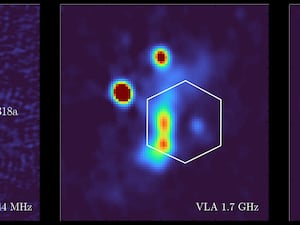 Radio observations of Stephan’s Quintet at different frequencies