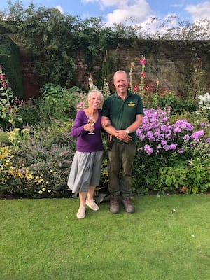 Carol Klein and Ross Underwood, Head Gardener at Goldstone