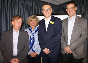 Left to right David Morris, Julia Clarke, Ed Rysdale and Matthew Neal