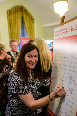 Shrewsbury MP Julia Buckley at the reception.