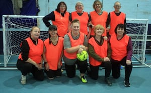 Practice session in the Grove Sports Hall;