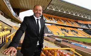 Nuno Espirito Santo led Wolves to the Championship title in 2018 during his debut season. Pic: AMA