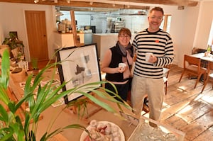 Clive, a chef, and Janet, an artist, opened the venue in January after the idea came to them 18 months ago. Photo: Steve Leath/National World