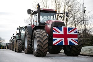 Scores of farmers turned up for the latest protest. Picture: Jamie Ricketts