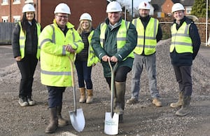 Representatives from Housing Plus Group and Keon Homes at the William Farr Devleopment in Shrewsbury