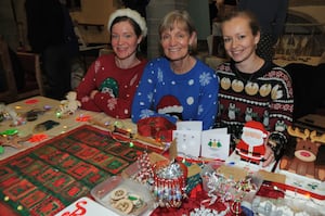 Abigail and Dilys Hollinghurst and Catherine Connors at a previous Christmas fair