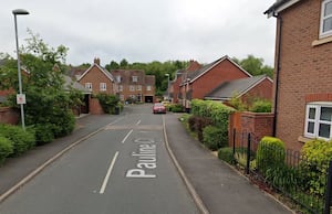 The collision happened in Pauline Close, Telford. Photo: Google