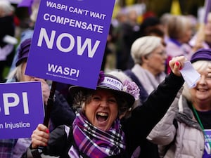 Waspi campaigners staging a protest