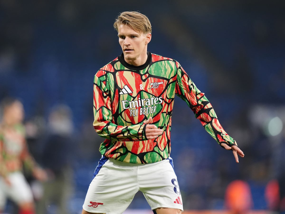 Arsenal captain Martin Odegaard back in London after being ruled out for Norway