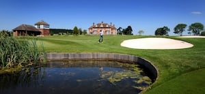 The Astbury Hall estate, with The Boat House on the left