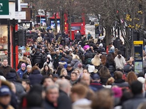 People shopping on Oxford Street in London