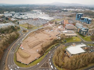 Latest pictures of the Station Quarter development in Telford. Taken January 17, 2025