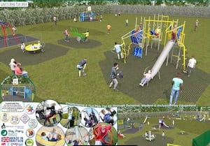 Plans for the Grotto Road play area. Picture: Market Drayton Town Council. 