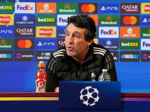 Aston Villa manager Unai Emery during a press conference at Bodymoor Heath Training Ground, Birmingham