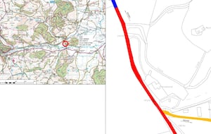 A map showing the speed limit proposals on the B4367. Picture: Shropshire Counci/WSP