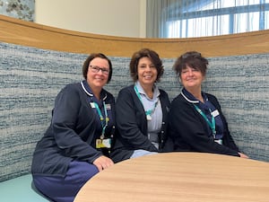 Sarah Hill, Michelle Knott and Lynn Davies, who are part of Severn Hospice's 'Hospice at Home' services.