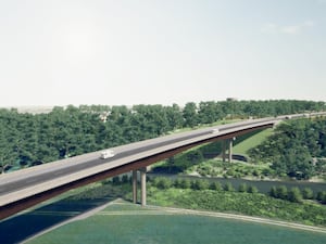 An artist's impression of what the North West Relief Road could look like