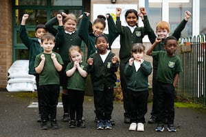 St Georges CofE Primary School in Telford celebrate Outstanding Ofsted report.