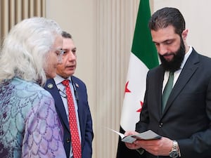 Ms Tice meets the Syrian leader