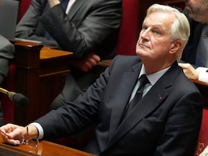 Michel Barnier looking despondent