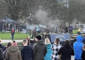 Peaky Blinders filming at the Trevor Basin on Sunday. Picture: Rebel Dragon Designs