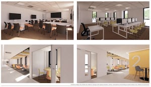 Artist impression of the inside of the new sixth form centre 