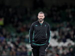 Ireland head coach Andy Farrell looks on with hands in pockets