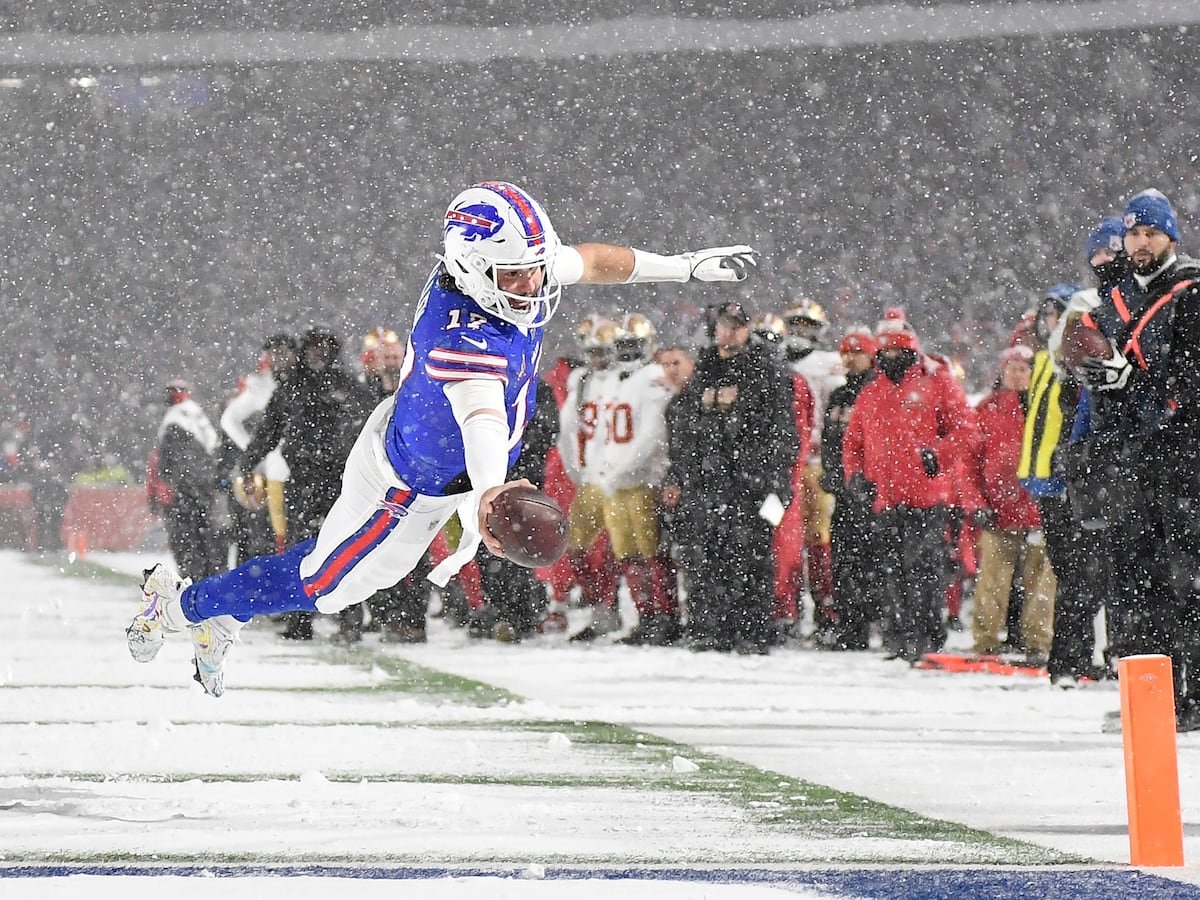 Buffalo Bills clinch fifth straight AFC title in the snow