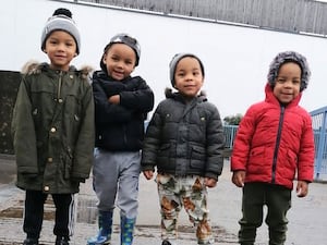 Kyson and Bryson Hoath, aged four, and Leyton and Logan Hoath, aged three (Met Police/PA)