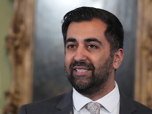 Headshot of Humza Yousaf speaking