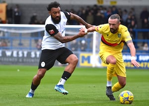 Jordan Cranston, left, returns to the AFC Telford United squad this weekend