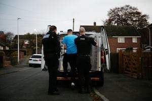 Raid with Shrewsbury Police in Harlescott.