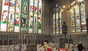 Trinity Chapel of St Mary;s church in the centre of Shrewsbury