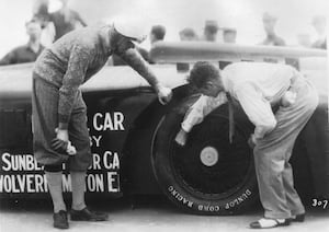 Sunbeam 1000hp tyre checks for its record-breaking run