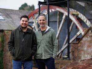 Carlos Capparelli (left) and Yotam Ottolenghi at the Old Mill in Dundonald