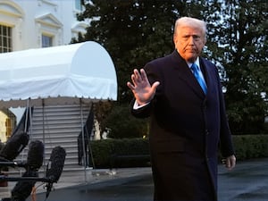 President Donald Trump departs the White House on Friday en route to Florida