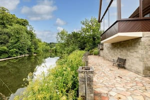 Spectacular views of the river. Picture: Rightmove and Knight Frank.