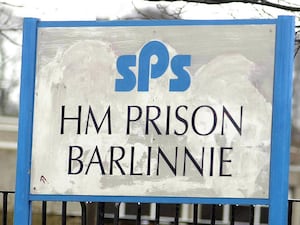 A prison sign outside HMP Barlinnie