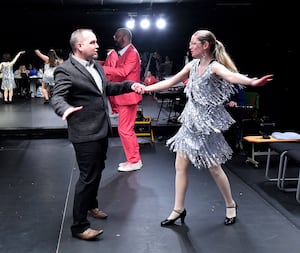 Shrewsbury Musical Theatre Company rehearsing Nativity which opens on Wednesday, December 18.