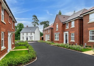 B&DWM - A typical David Wilson Homes street scene at Clockmakers