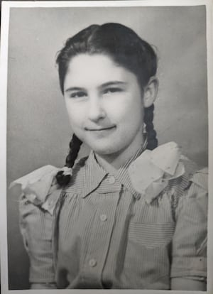 Valerie as a wartime child